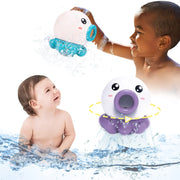 Octopus Fountain Bath Toy Water Jet Rotating Shower Bathroom Toy