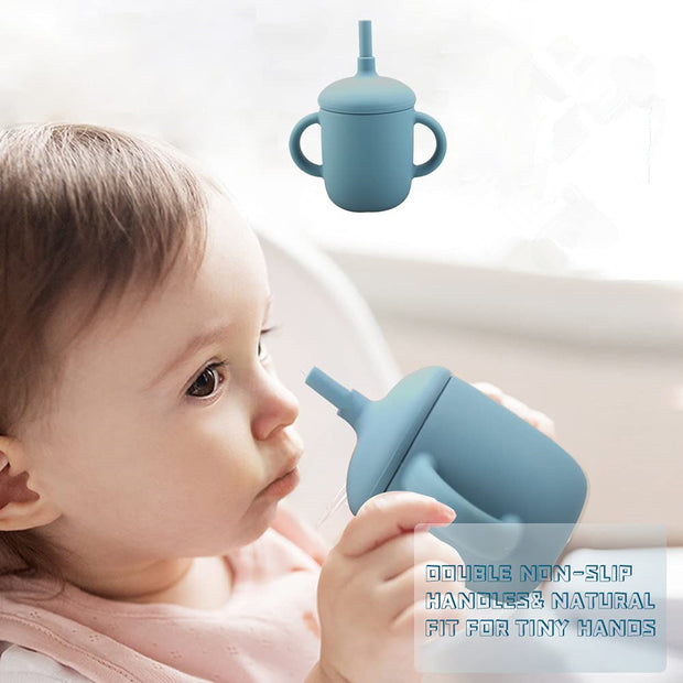 Baby Sippy Cup - Baby Learning Drinkware Child Leak Proof toddler cup