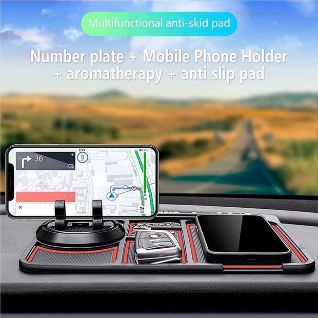 Non-Slip Car Phone Pad For 4-in-1 Car -  Anti-Slip Mat - Phone Holder - Sticky Anti Slide Dash Phone Mount - Gadgitech