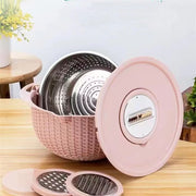 Vegetable Draining Basket - Rotating Washing Basket